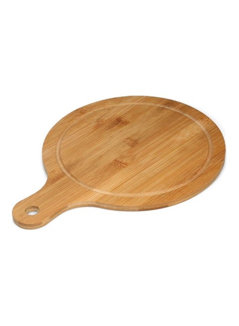 Bamboo Chopping Block Pizza Plate Brown 32.50 x 1.90 x 24.50cm