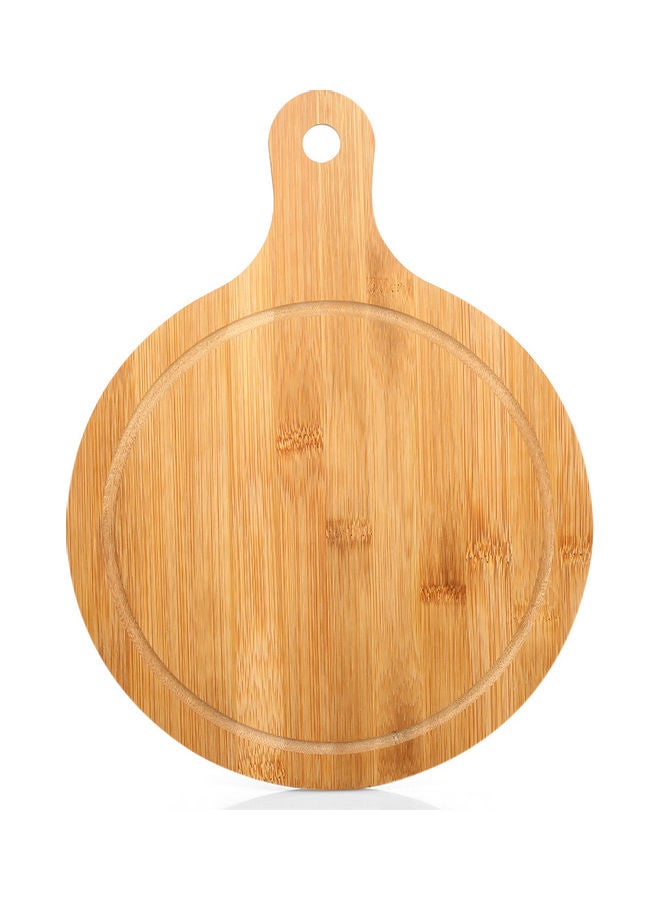 Bamboo Chopping Block Pizza Plate Brown 32.50 x 1.90 x 24.50cm