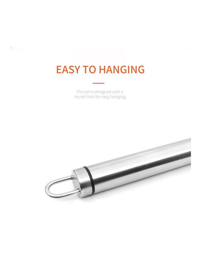 Fish Scaler Remover With Double Sawtooth Silver 24.00 x 2.00 x 3.20cm