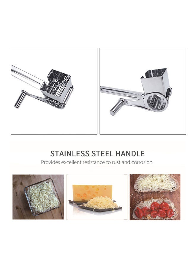 Manual Rotary Cheese Grater Silver 5.00 x 8.00 x 0.255cm - Image 2