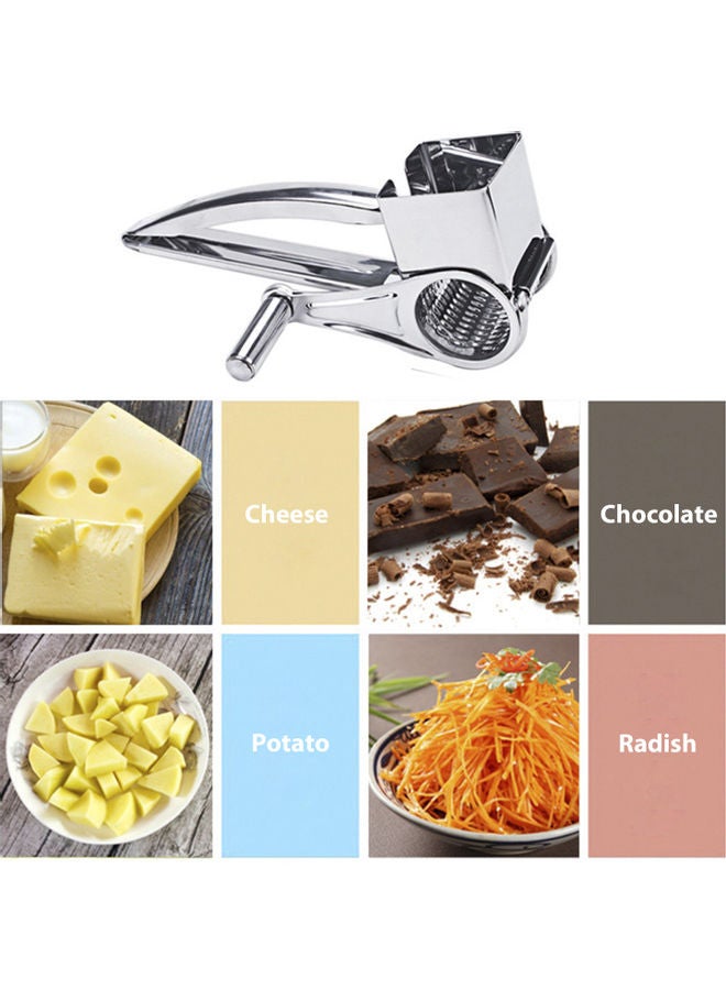 Manual Rotary Cheese Grater Silver 5.00 x 8.00 x 0.255cm - Image 3