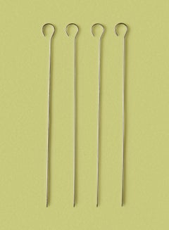 Silver 4-Piece Skewers Set