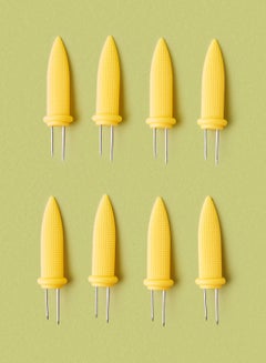 Yellow/Silver 8-Piece Skewers Set