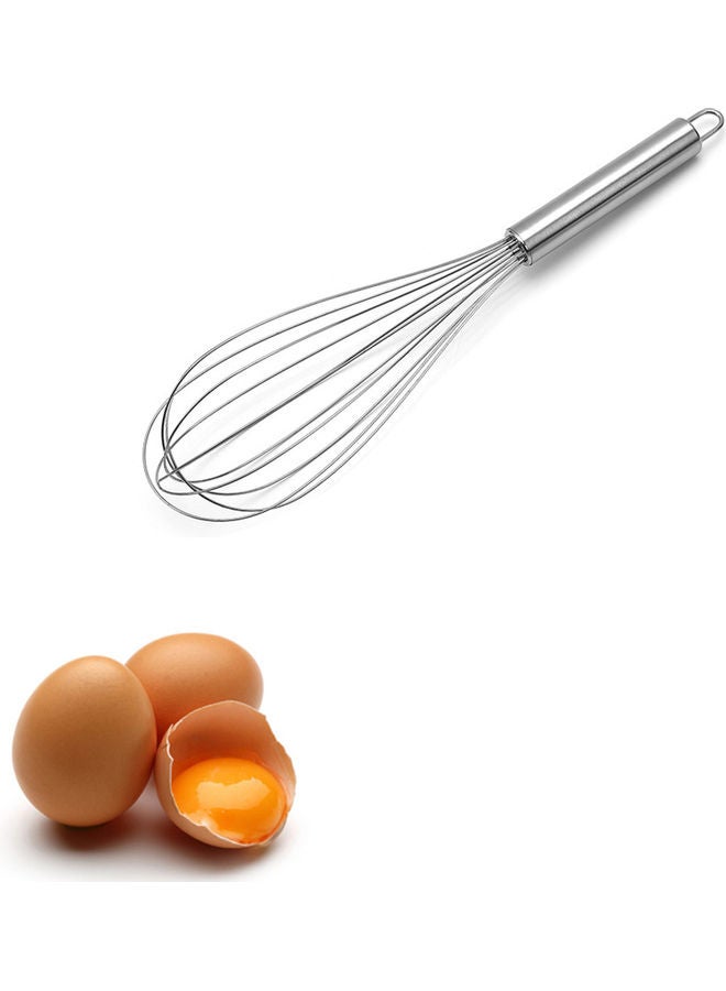 Manual Egg Beater Silver 12inch - Image 1