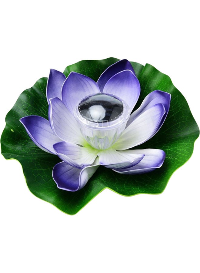 Solar Powered LED Lotus Light RGB Color Purple 13 x 12 x 13cm  - Image 1