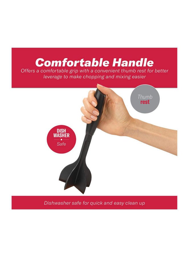 قطاعة لحوم الهامبرجر مزودة بعدد 5 شفرات أسود 6.00 x 6.00 x 0.095سم - Image 2