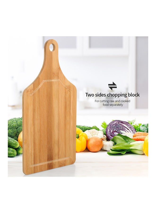 Generic - Bamboo Chopping Block Pizza Plate Brown 33.00 x 1.00 x 18.00cm - Image 1