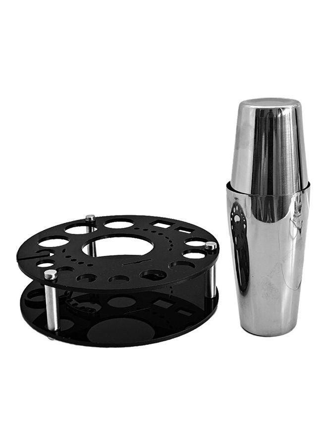 طقم قوالب كوكتيل مكون من 30 قطعة فضي 24 x 13 x 21سم - Image 2