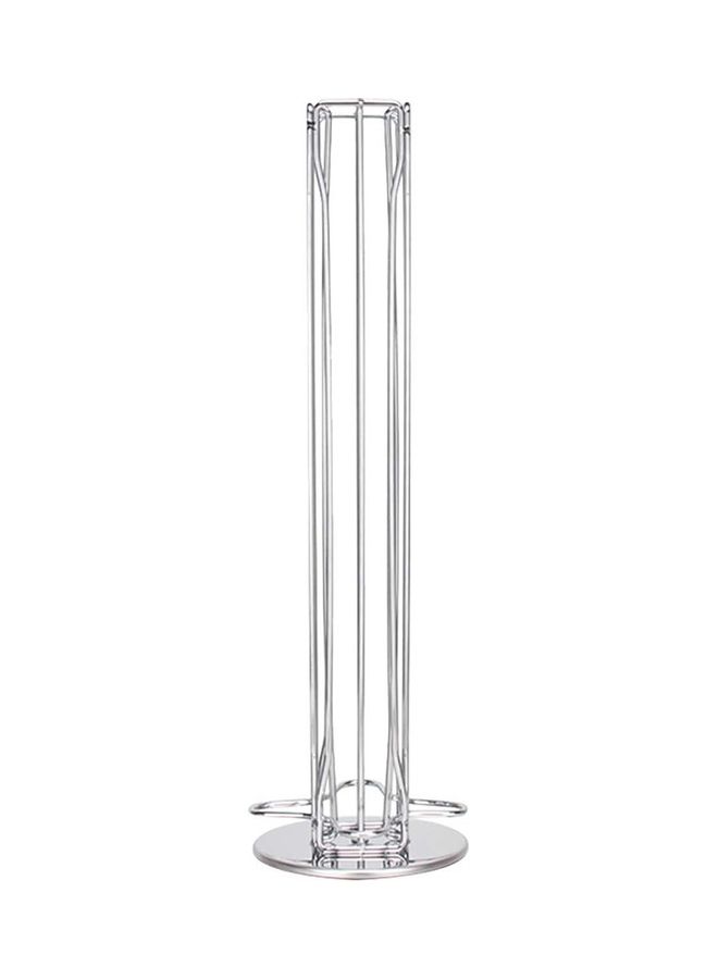 Generic Coffee Pod Carousel Holder with 40 Nespresso Coffee Pods Silver 41.00 x 11.80 x 11.80cm  - Image 1