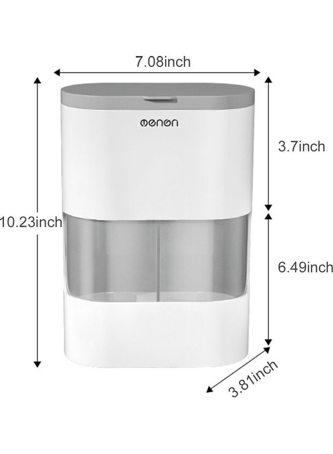 Generic - Double Tube Disposable Cups Dispenser Automatic Remover Holder for Cone or Flat Bottom Cups Grey 26.70 x 12.20 x 18.50cm - Image 1