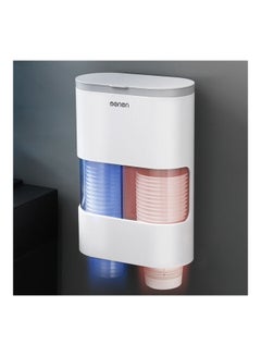 Generic Double Tube Disposable Cups Dispenser Automatic Remover Holder for Cone or Flat Bottom Cups Grey 26.70 x 12.20 x 18.50cm  - Image 5