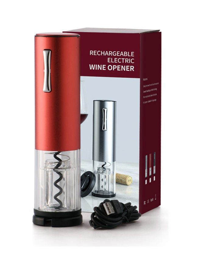 Electric Wine Bottle Opener Professional with LED Indicator Red  - Image 3