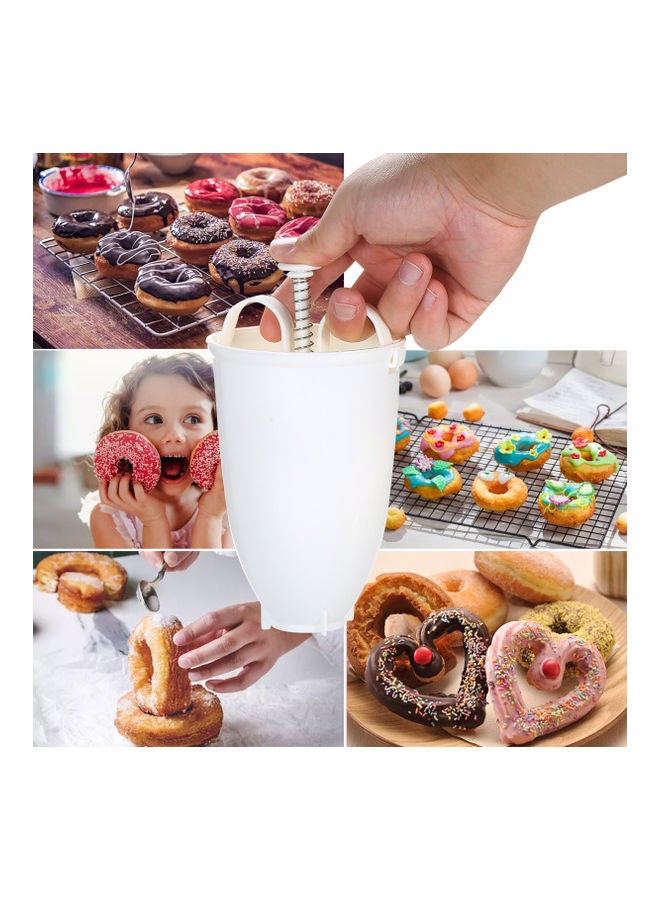 Plastic Doughnut Mold Maker DIY Tool White 10.00 x 10.00 x 0.098cm - Image 2