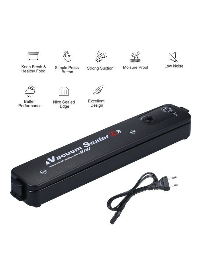 Generic - A C100-240 V 90W Full- Automatic Electric Vacuum Film Sealer with 10 Pocket Bag Black 37.50 x 7.00 x 8.50cm - Image 1