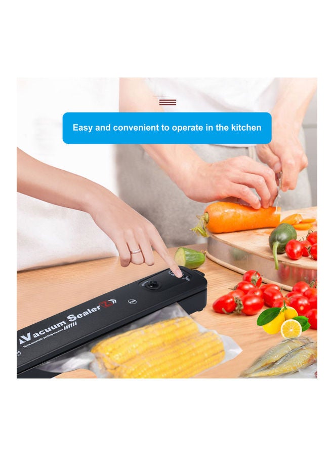 Generic - A C100-240 V 90W Full- Automatic Electric Vacuum Film Sealer with 10 Pocket Bag Black 37.50 x 7.00 x 8.50cm - Image 1