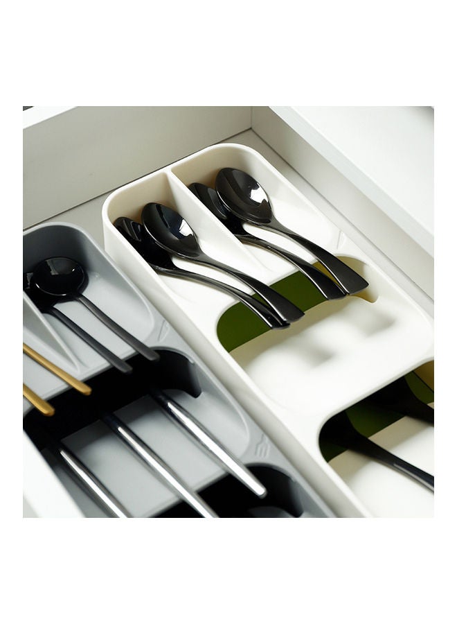 Forks Knives Spoons Storage Case Grey 39.60 x 5.50 x 11.00cm - Image 4