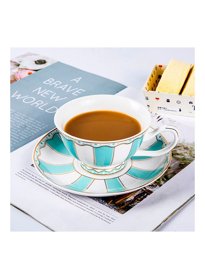 Sharpdo 2-Piece Cup And Saucer Set Green 12.5x6cm - Image 4