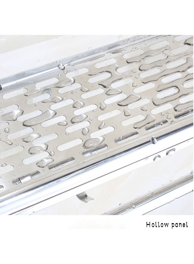 Sharpdo Stainless Steel Double Shelf Silver 42.5x17.5x8.5cm - Image 4