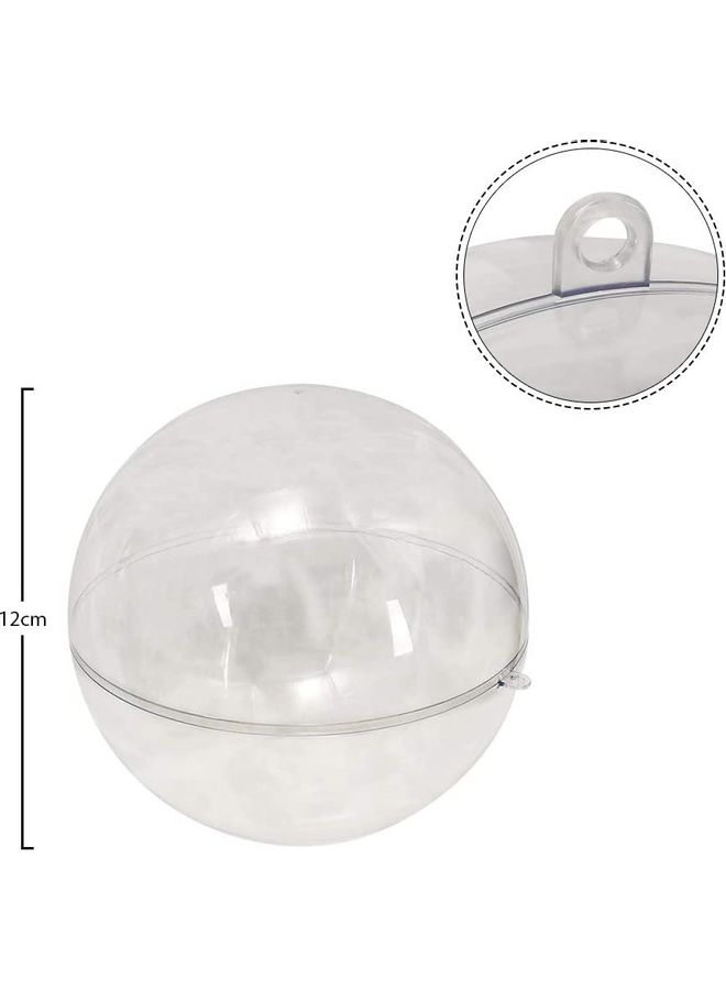 Yatai - 3-Piece Acrylic Baubles Fillable Ball Clear 12cm - Image 1
