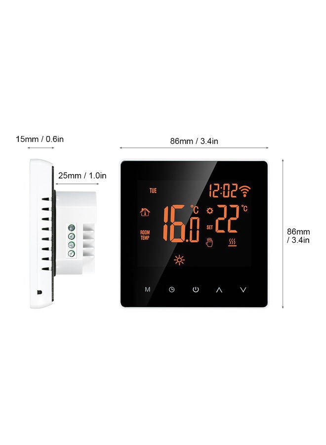 Touchscreen Digital Temperature Controller Black 14.50X6.50X9.50cm