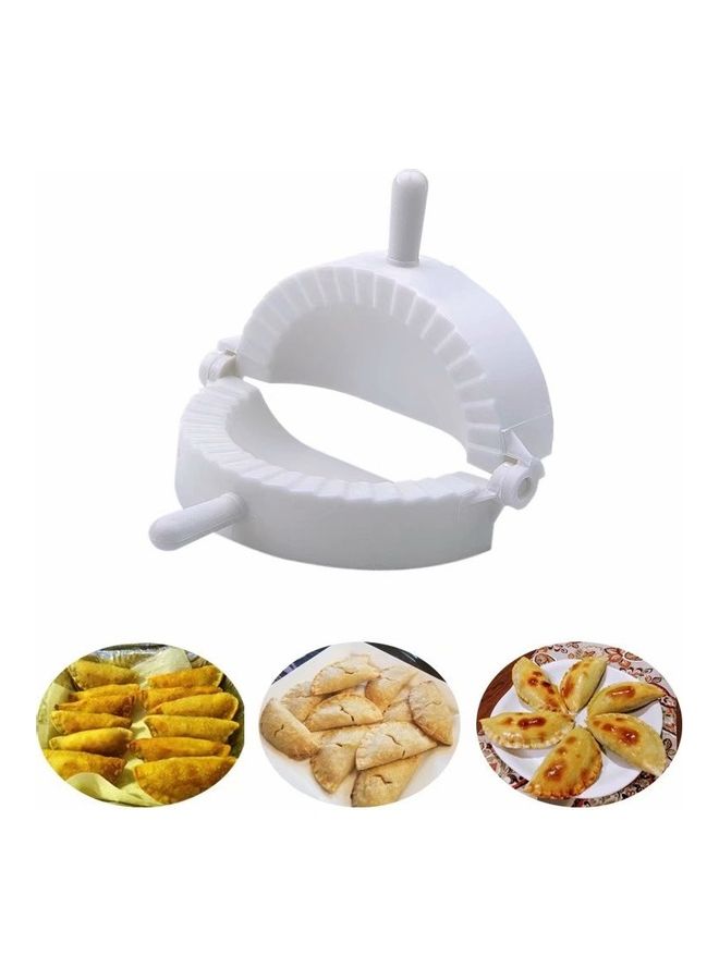 3-Piece Dumplings Mould Set White 10x10x1cm - Image 3