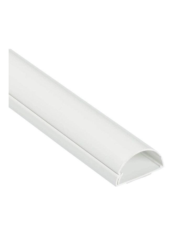 2-Piece Pvc Floor Trunking Self Adhesive White 35x10mm - Image 1