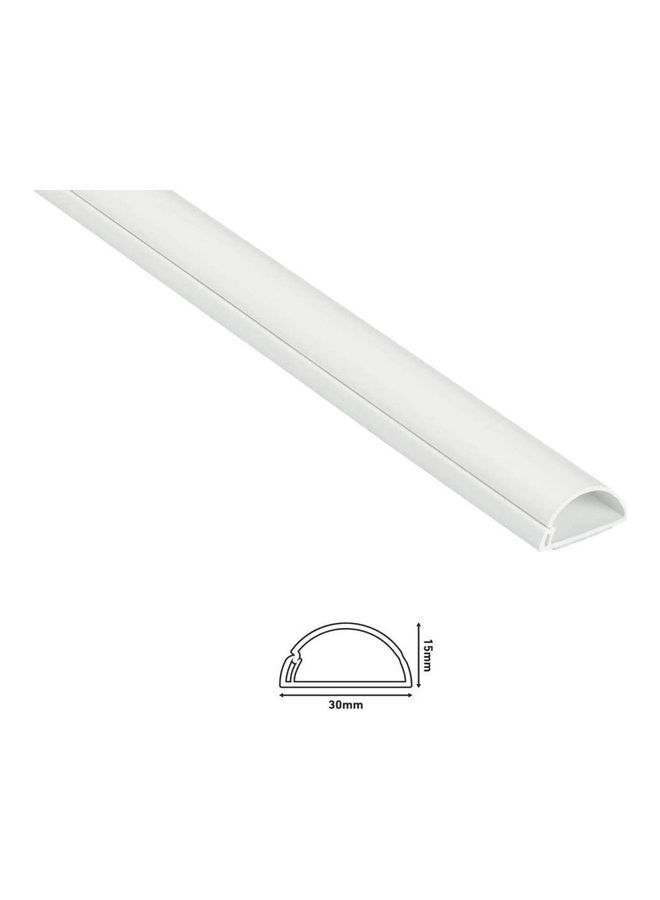 2-Piece Pvc Floor Trunking Self Adhesive White 35x10mm - Image 4