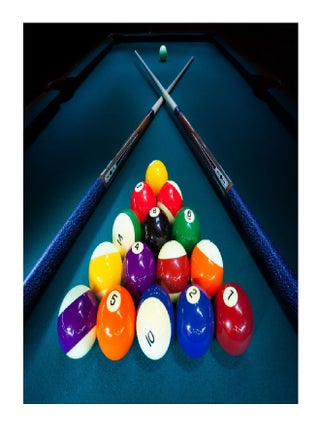 Billiard Vinyl Self Adhesive Wall Sticker Multicolor 80x60cm - v1609054801/N40297191A_1