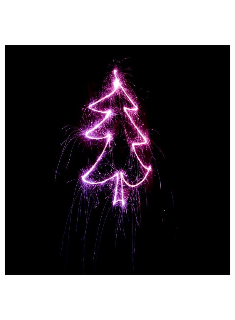 فاست برينت ملصق جداري ذاتي اللصق من الفينيل بطبعة شجرة كريسماس متعدد الألوان 60x45سم