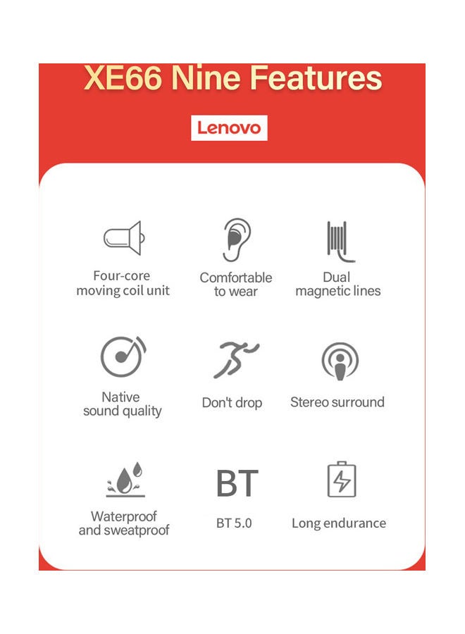 Lenovo In-Ear Bluetooth Headset Black - Image 5