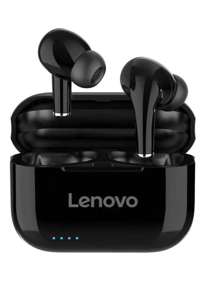Lenovo TWS In-Ear Bluetooth Earbuds With Charging Case Black - Image 1