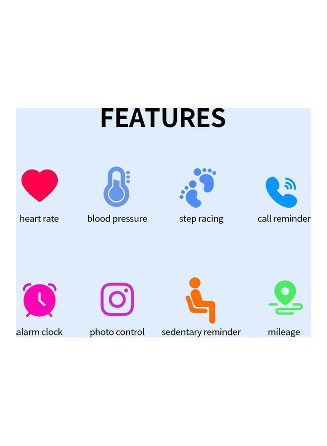 Waterproof Touchscreen Fitness Tracker Green - Image 3