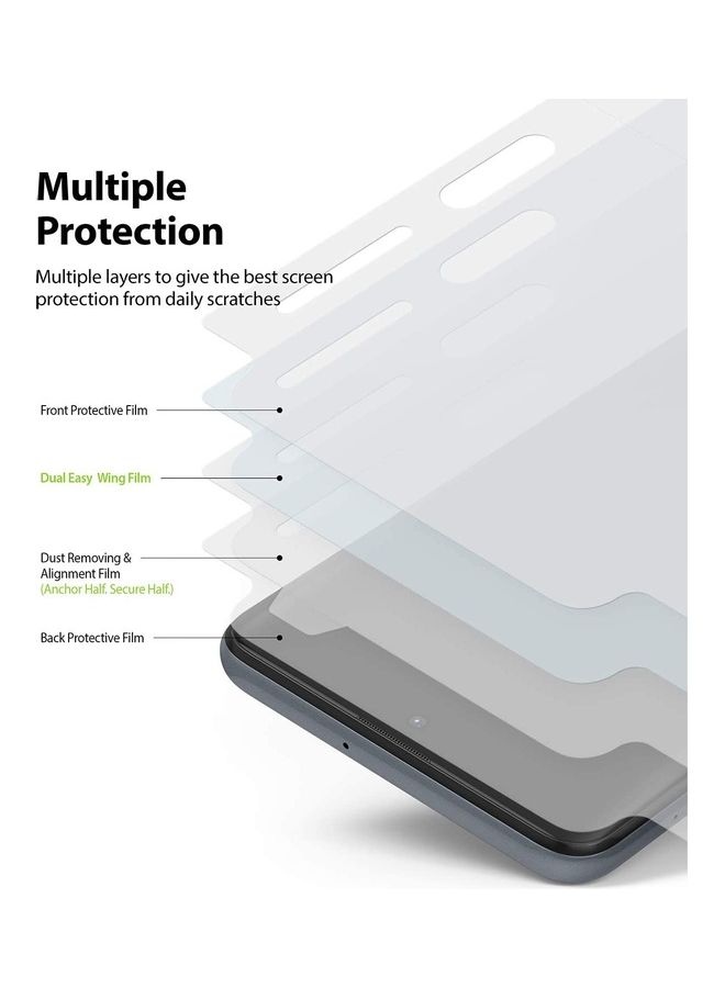 2-Piece Screen Protector For Samsung Galaxy M31S Clear