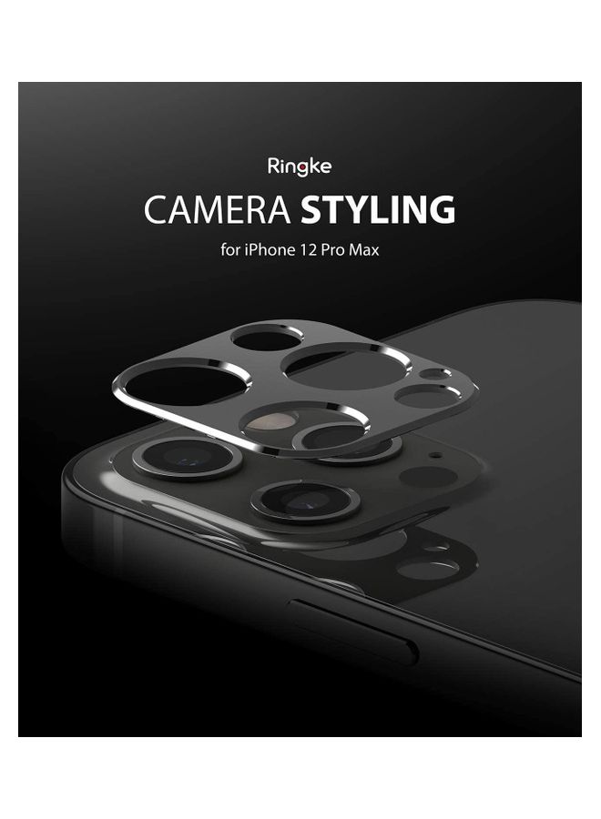 Camera Lens Protector Aluminum Frame For Apple iPhone 12 Pro Grey
