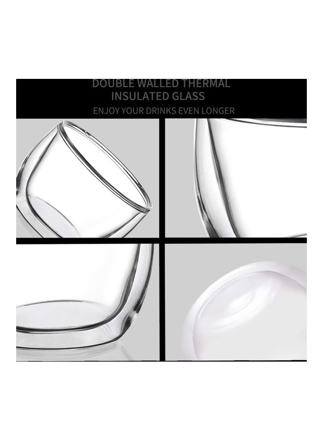 XiuWoo Set Of 2 Double Walled Espresso Glasses With Handle multicolour - Image 4