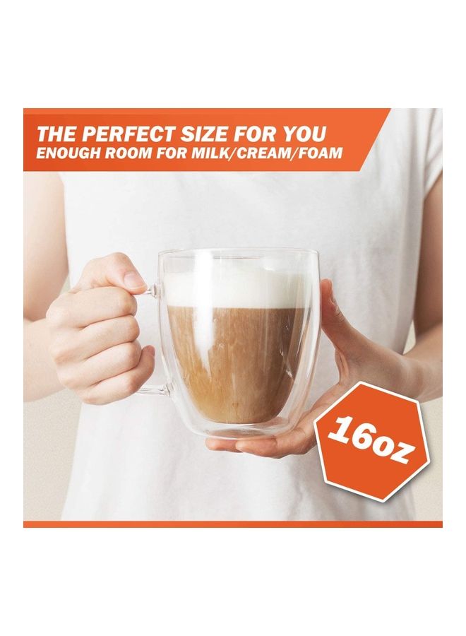 XiuWoo - Set Of 2 470 Ml Large Coffee Mugs multicolour 470mm - Image 1