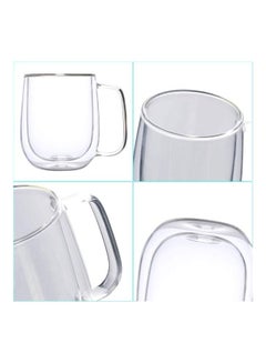 XiuWoo 1 piece Double Walled Glass Mugs multicolour 250mm  - Image 2