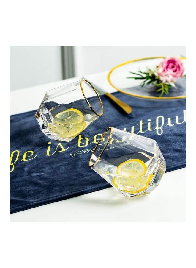 XiuWoo Crystal Short Drink Tumblers multicolour 300mm  - Image 3