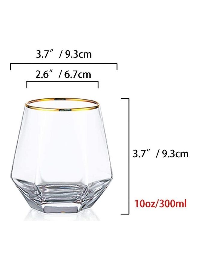 XiuWoo Crystal Short Drink Tumblers multicolour 300mm  - Image 4