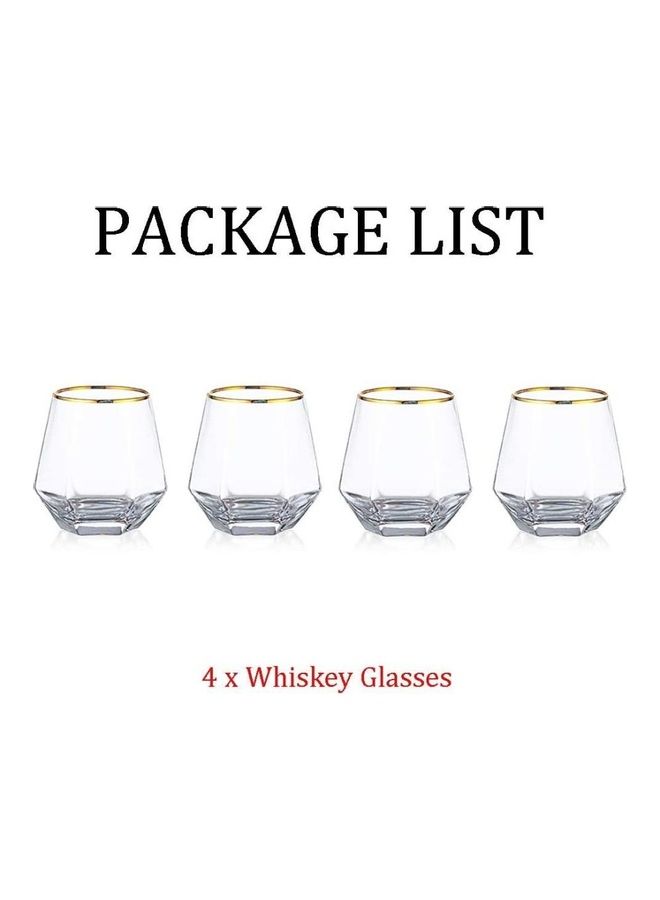 XiuWoo Crystal Short Drink Tumblers multicolour 300mm  - Image 5