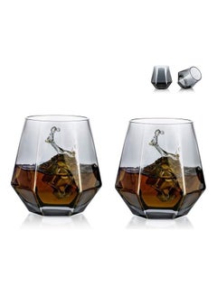XiuWoo Crystal Short Drink Tumblers multicolour 300mm  - Image 1