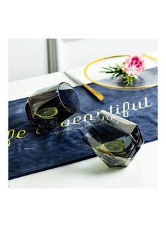XiuWoo Crystal Short Drink Tumblers multicolour 300mm  - Image 3