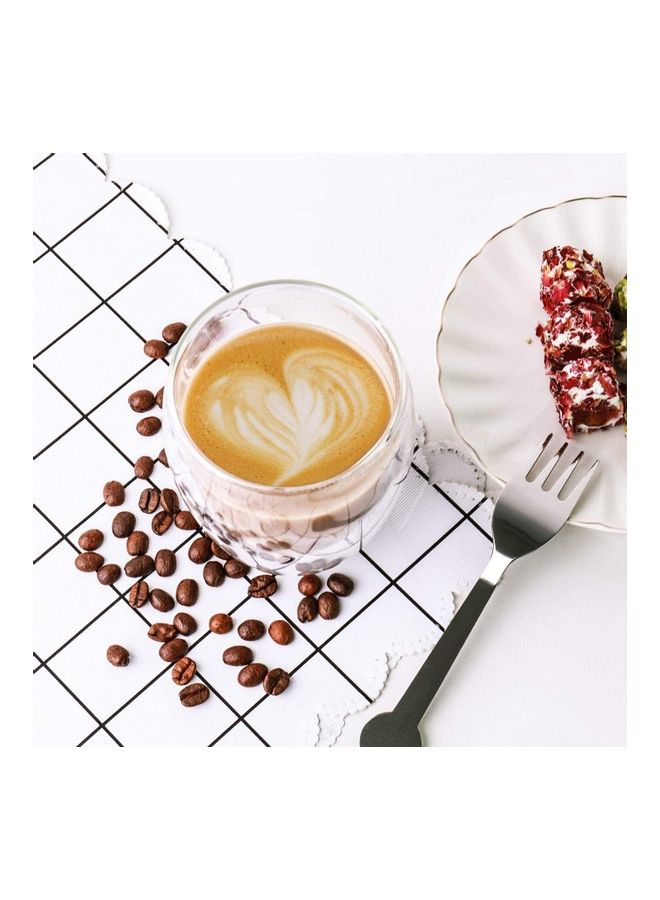 شو وو طقم أكواب قهوة من الزجاج بجدار مزدوج من 4 قطع متعدد الألوان 350مم - Image 2