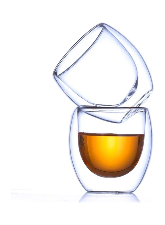 XiuWoo Latte Glass Coffee Cups multicolour 250mm - Image 3