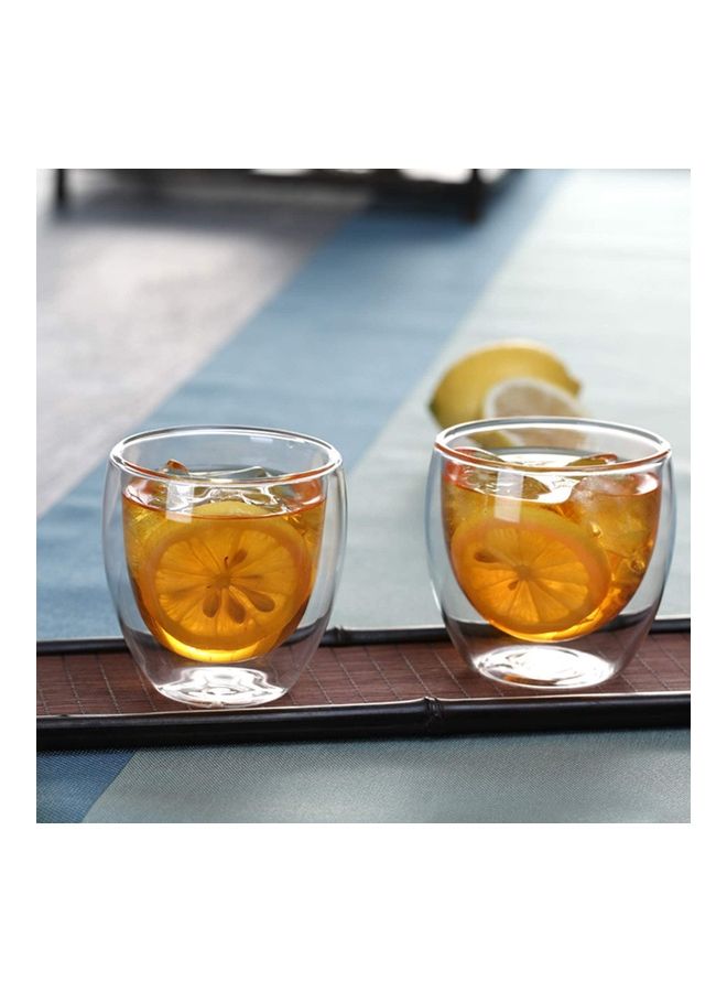 XiuWoo Latte Glass Coffee Cups multicolour 250mm - Image 4