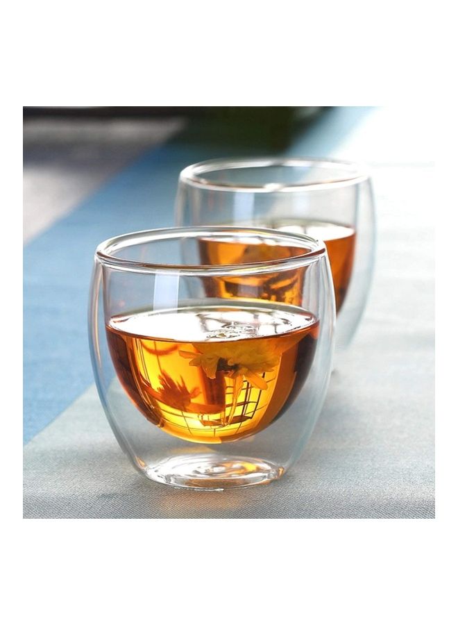 XiuWoo Latte Glass Coffee Cups multicolour 250mm - Image 5