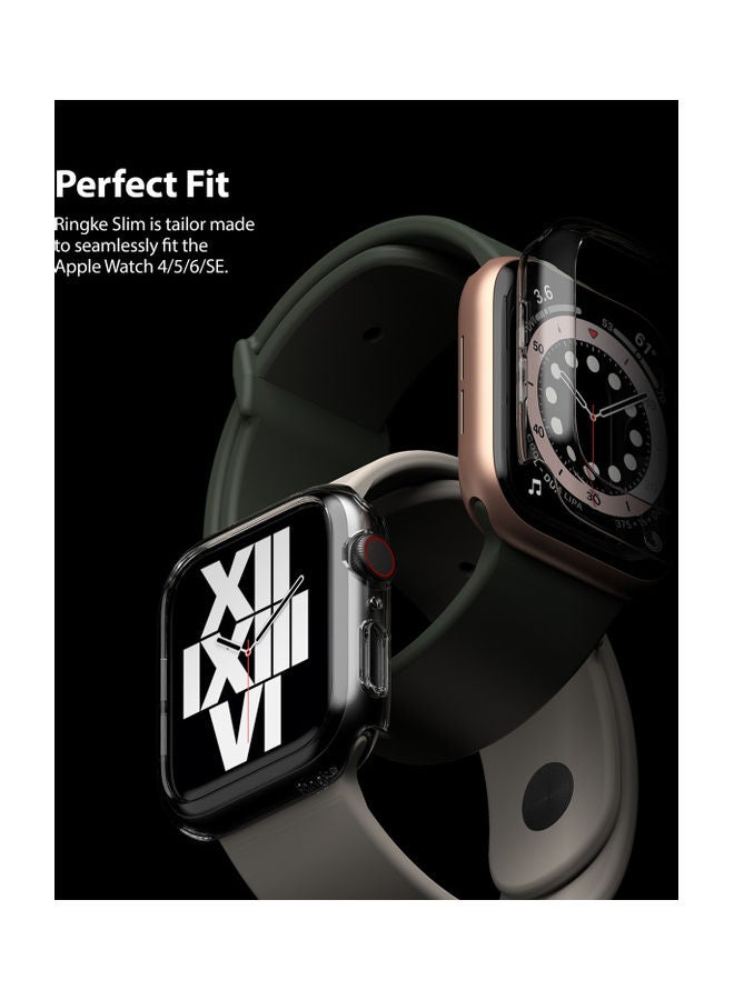 Ringke - 2-Piece Slim Case Compatible With Apple Watch Series 6/5/4/SE Clear - Image 1