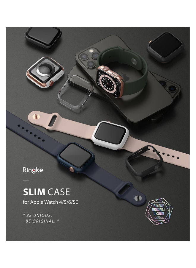 Ringke - 2-Piece Slim Case Compatible With Apple Watch Series 6/5/4/SE Clear - Image 1