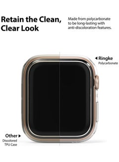 Ringke 2-Piece Slim Case Compatible With Apple Watch Series 6/5/4/SE Clear  - Image 4
