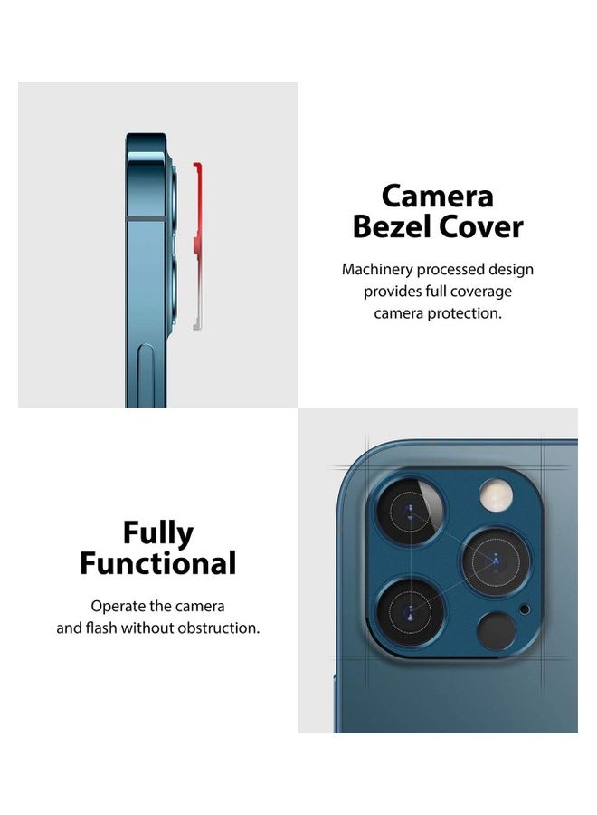 Ringke Camera Lens Protector Aluminum Frame For Apple iPhone 12 Pro Max Blue  - Image 5